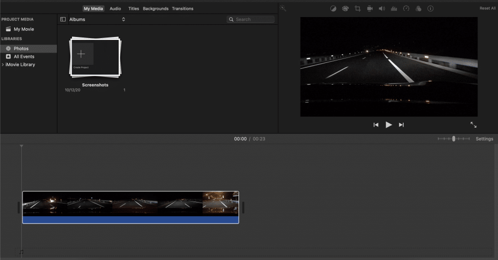 can you timelapse on imovie on mac pro